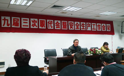 劉潭服裝九屆三次職代會(huì)暨安全生產(chǎn)工作會(huì)議