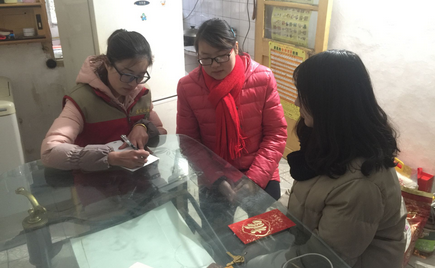 劉潭服裝年前配合街道團(tuán)支部開展“青春助力 公益暖冬”活動