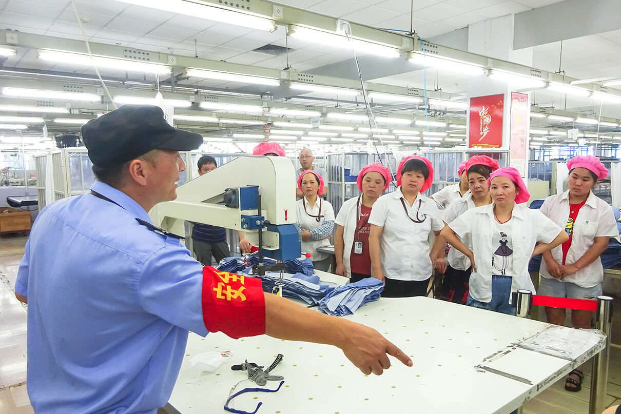 劉潭服裝勞保用品培訓(xùn)