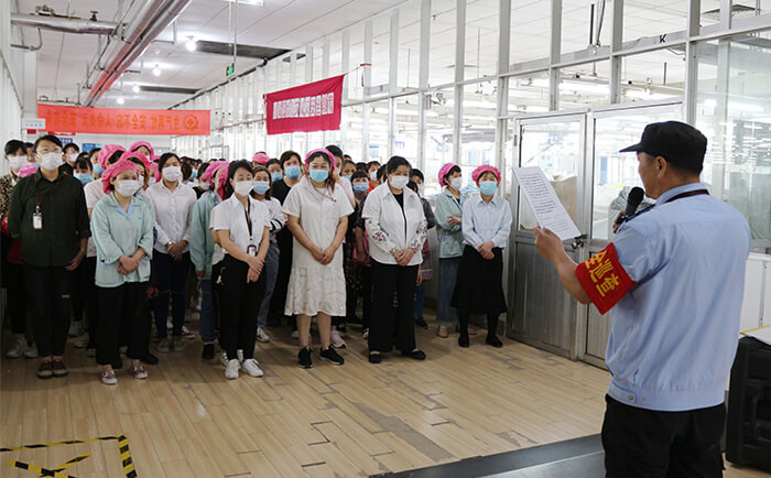 劉潭服裝廠組織開(kāi)展防災(zāi)減災(zāi)宣傳教育活動(dòng)