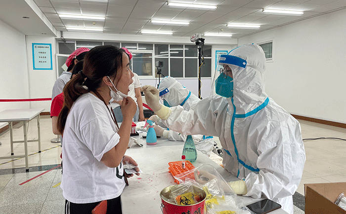 劉潭服裝廠開展全員核酸檢測(cè)