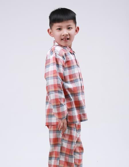 府綢男童睡衣套